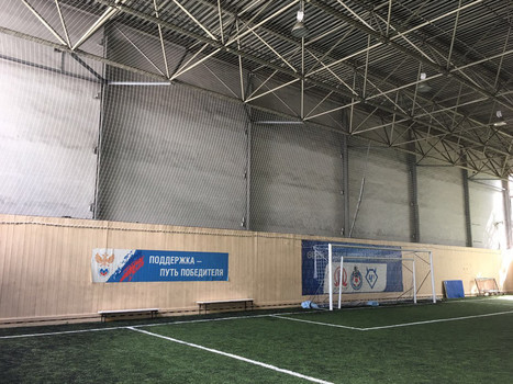 Строительство футбольного манежа