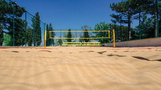 Строительство площадки для пляжного волейбола